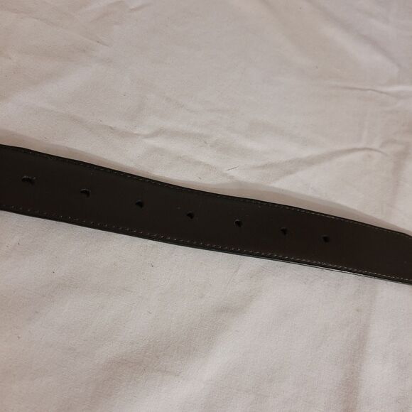 Dockers Men’s Reversible Bet Sz 38-40 Black Brown Faux Leather Silver Buckle - Picture 8 of 10